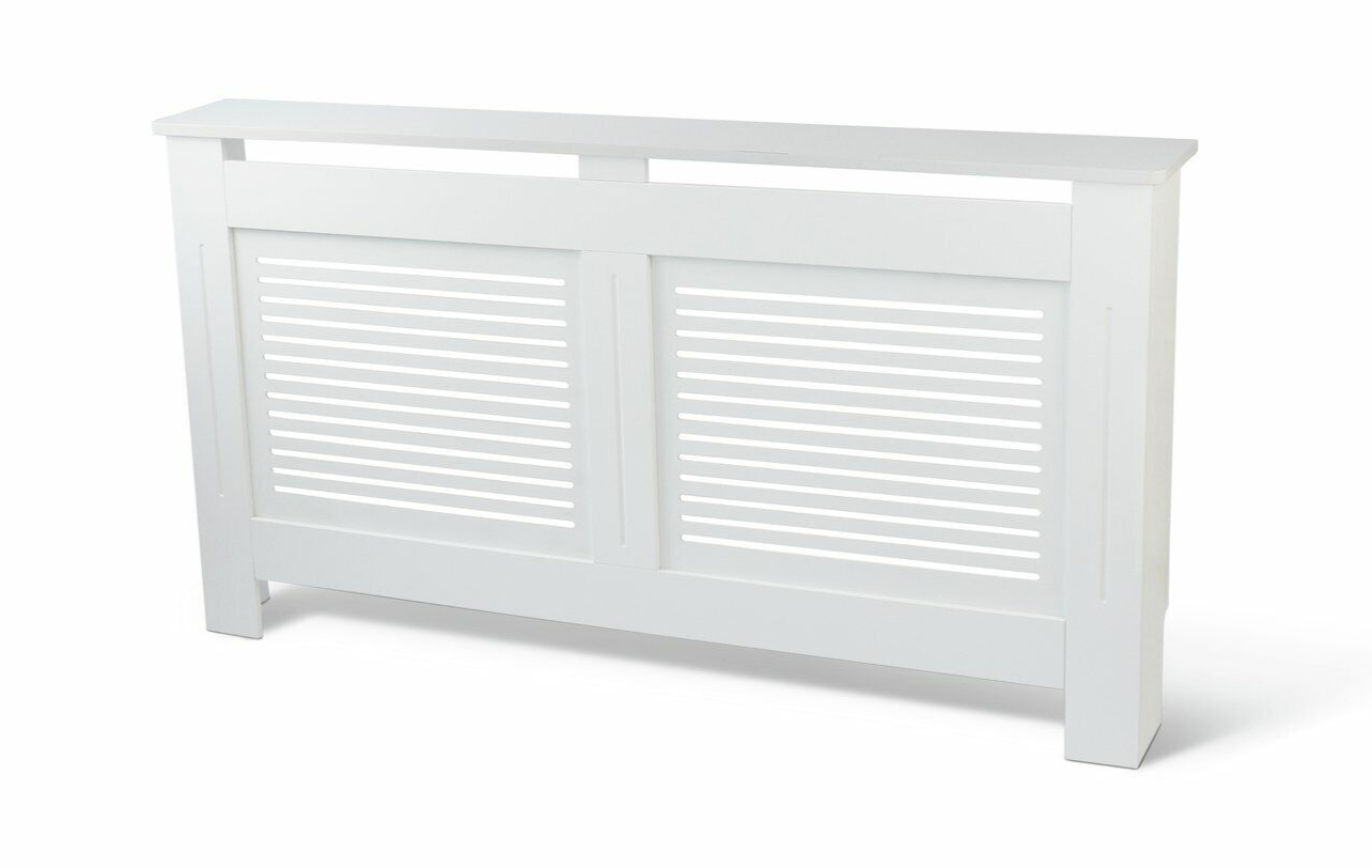 Habitat Austin Large Radiator Cover - White | Heater Cover Box Grill Panel
