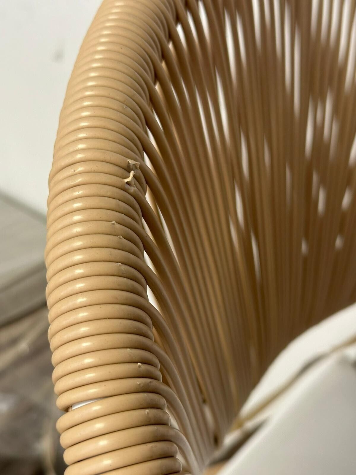 Habitat Elvas Set of 4 Rattan Effect Garden Chair - Natural