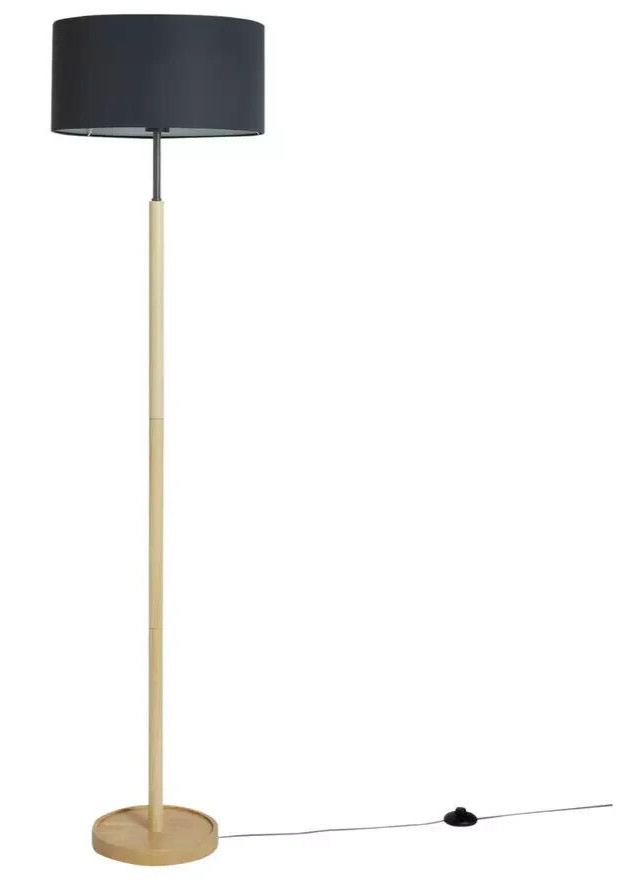 Gloss Stick Floor Lamp - Grey