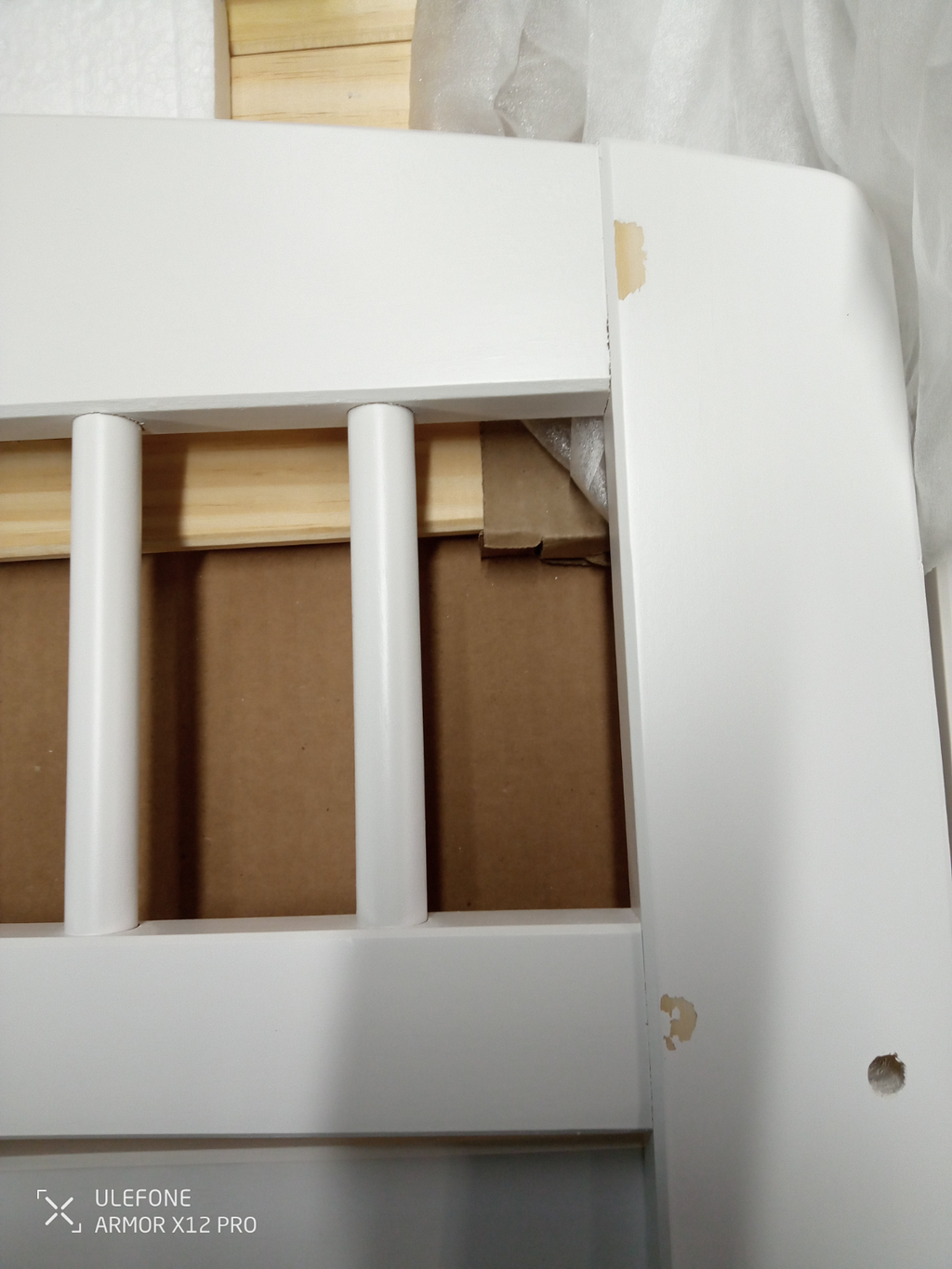 Jesse White Toddler Bed Frame ( B Grade )