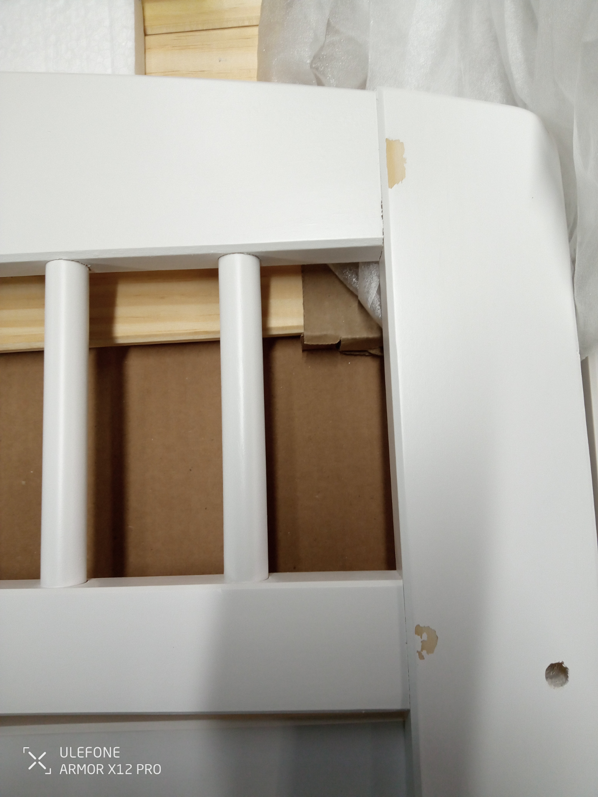 Jesse White Toddler Bed Frame ( B Grade )