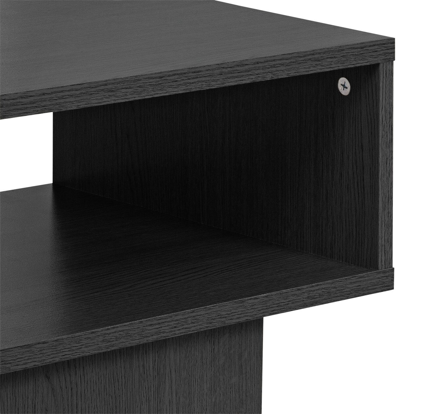 Habitat Home Cubes Large TV Unit Black | Modern Media Stand Living Room