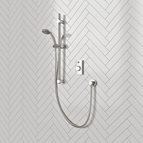 Aqualisa Visage HP/Combi Rear-Fed Single Outlet Chrome Thermostatic Digital Show