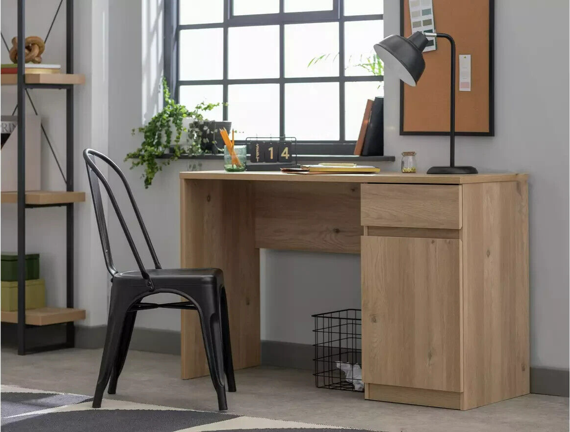 Habitat Jenson 1 Drawer Office Desk - Oak