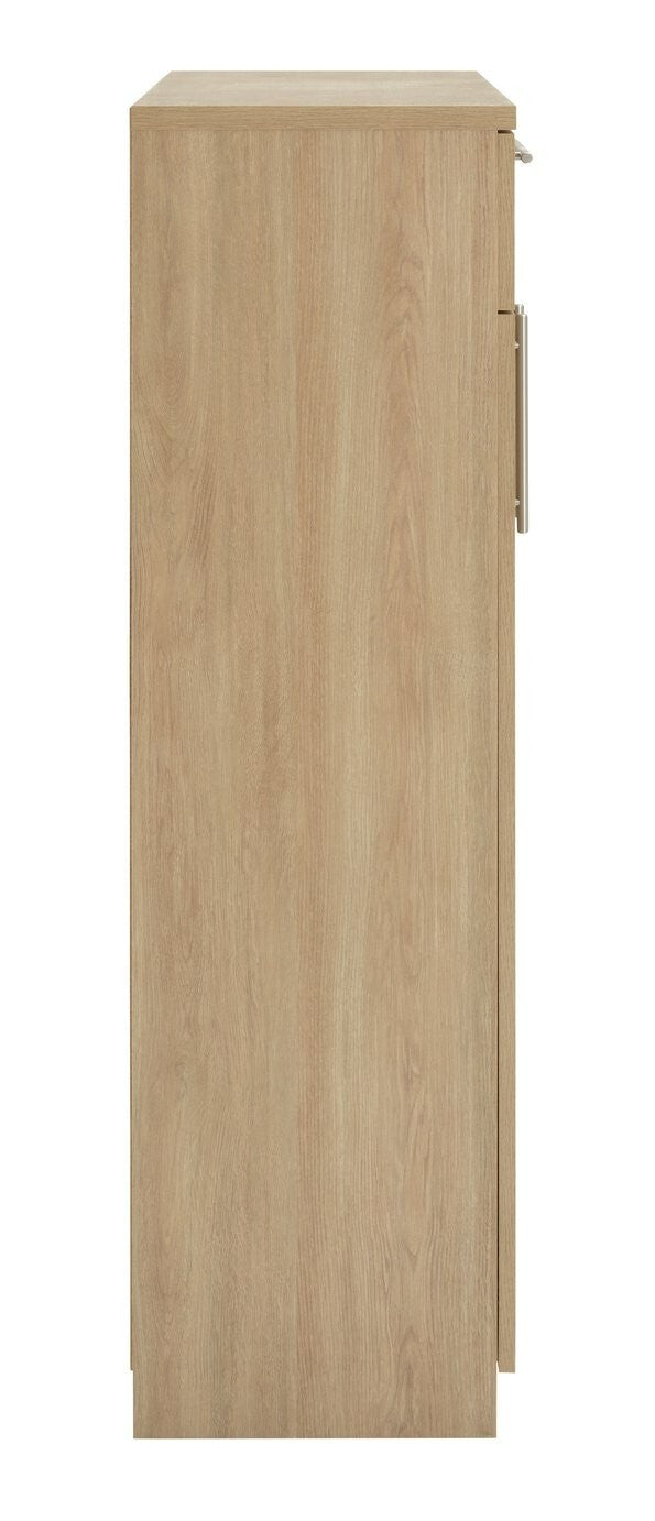 Brisbane 2 Door Shoe Storage Cabinet - Oak