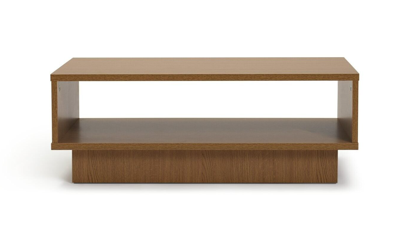 Cubes 1 Shelf Coffee Table Oak Effect | Modern Living Room Table Storage Shelf