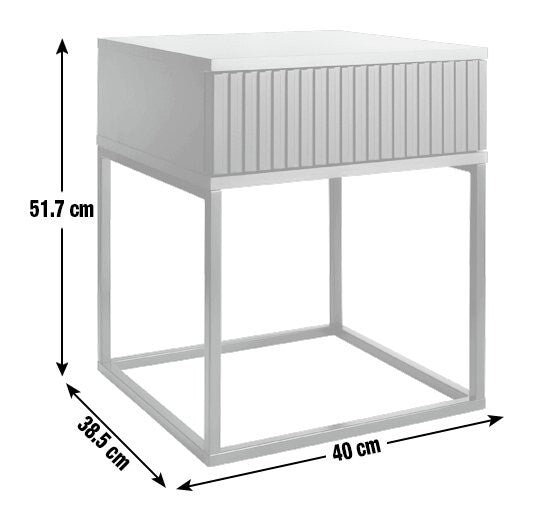 Digby 1 Drawer Bedside Table - Anthracite