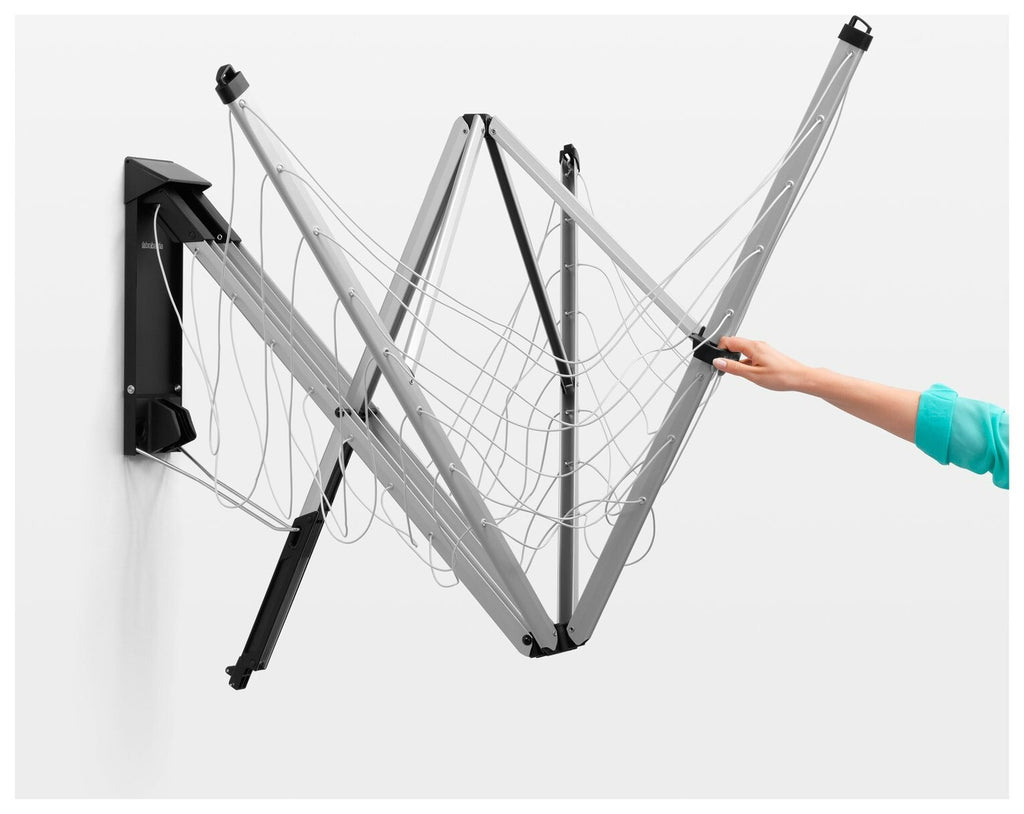 Brabantia Wall Fix 24m Clothes Airer with Protection