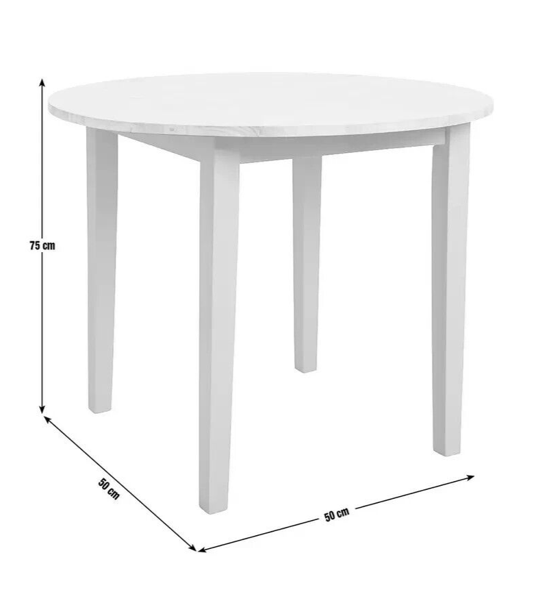 Chicago Solid Wood 2-4 Seater Dining Table - Grey