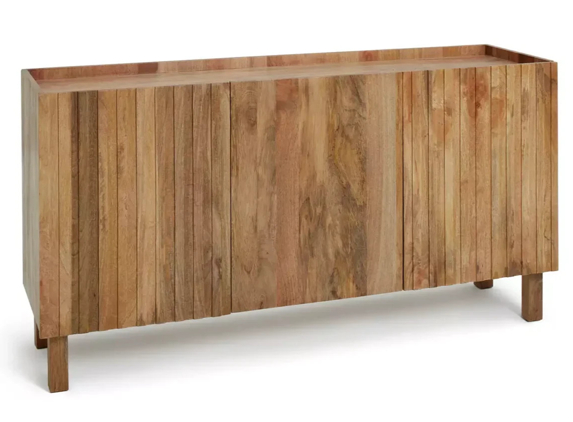 Assembled Jericho 3 Door Sideboard - Natural (S)