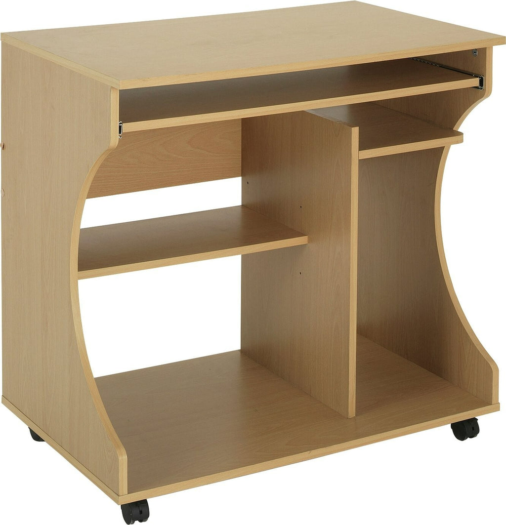 Workstation Office Desk - Beech Effect
