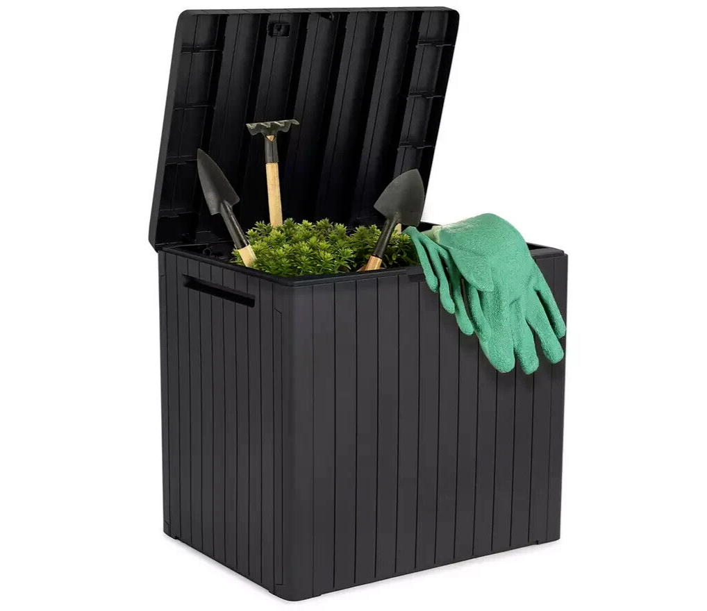 Keter City 113L Outdoor Garden Storage Box - Grey
