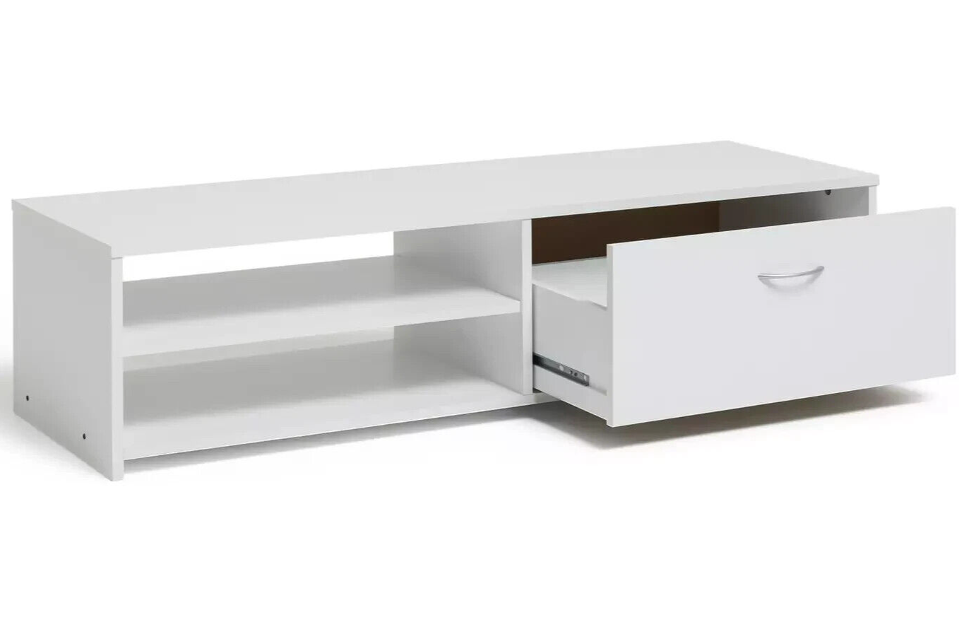 Habitat Squares 1 Drawer TV Unit - White