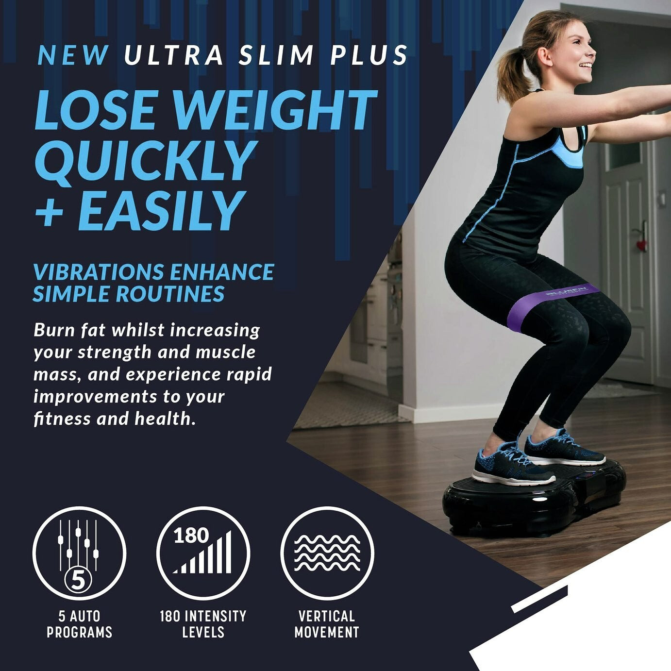 Bluefin Fitness Ultra Slim Plus Vibration Plate