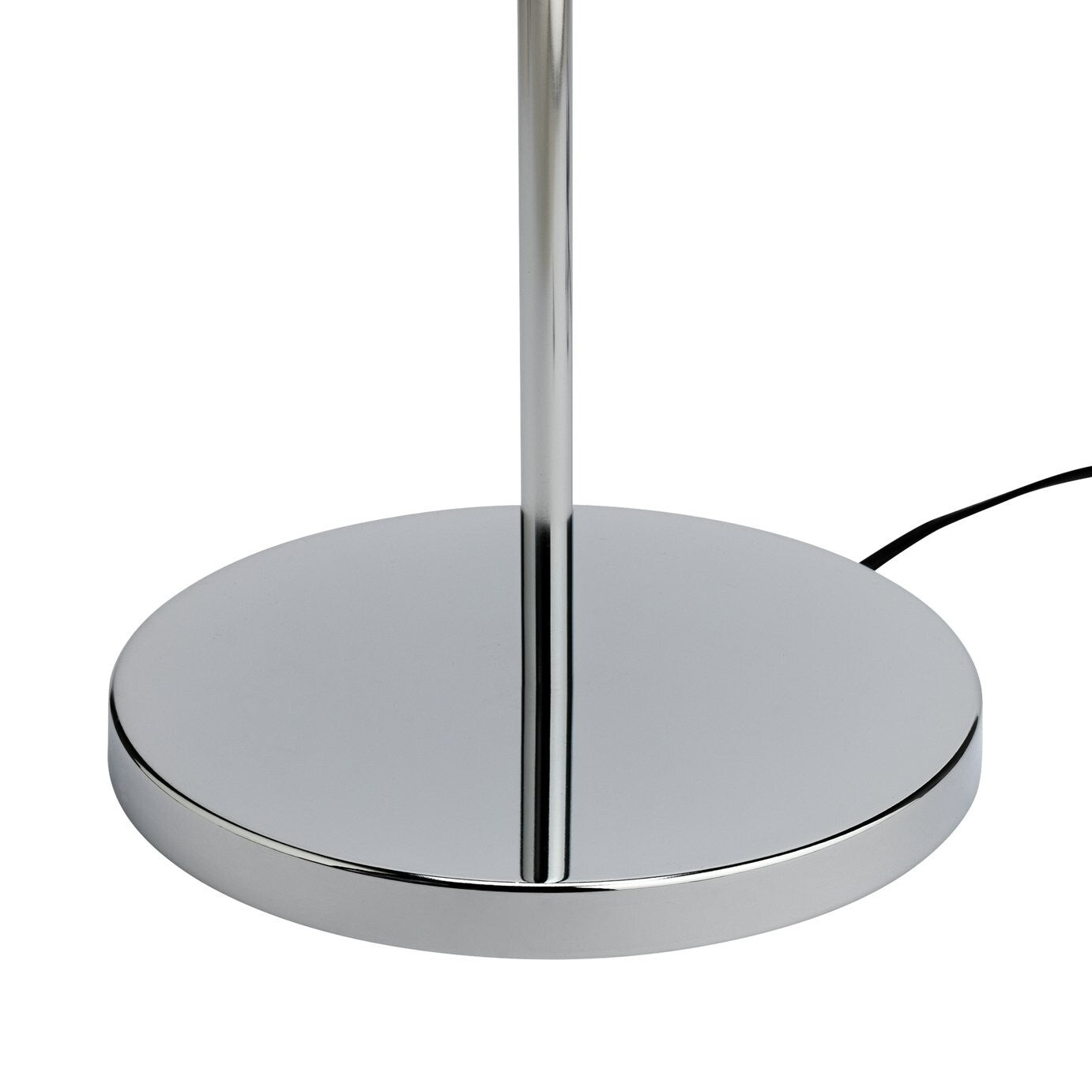 Candelabra Stick Floor Lamp - Chrome & Grey