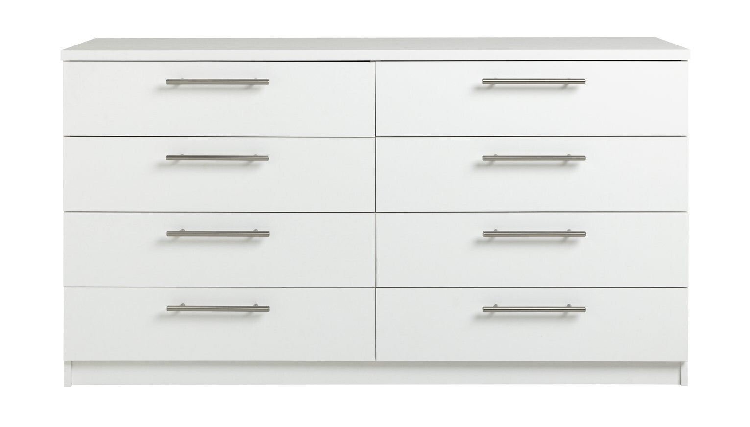 Home Brisbane 8 Drawer Chest - White ( B Grade  56428 )