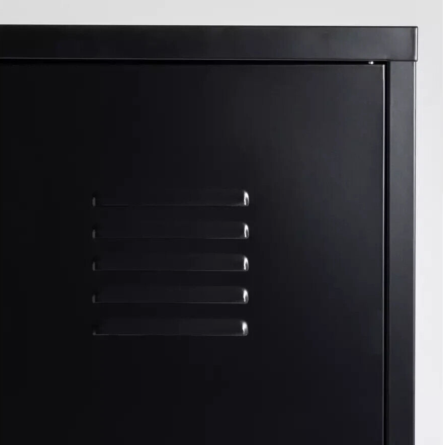 Habitat Stevie Tall 1 Door 4 Shelves Locker - Black