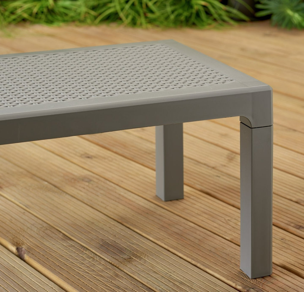 Home Baltimore 2 Seater Plastic Garden Bistro Set | Outdoor Patio Table Chairs