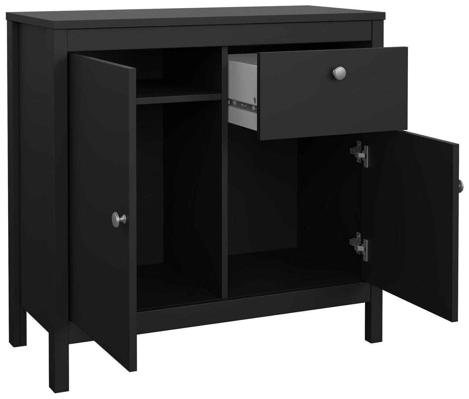 Tvilum Madrid 2 Door 1 Drawer Sideboard - Black