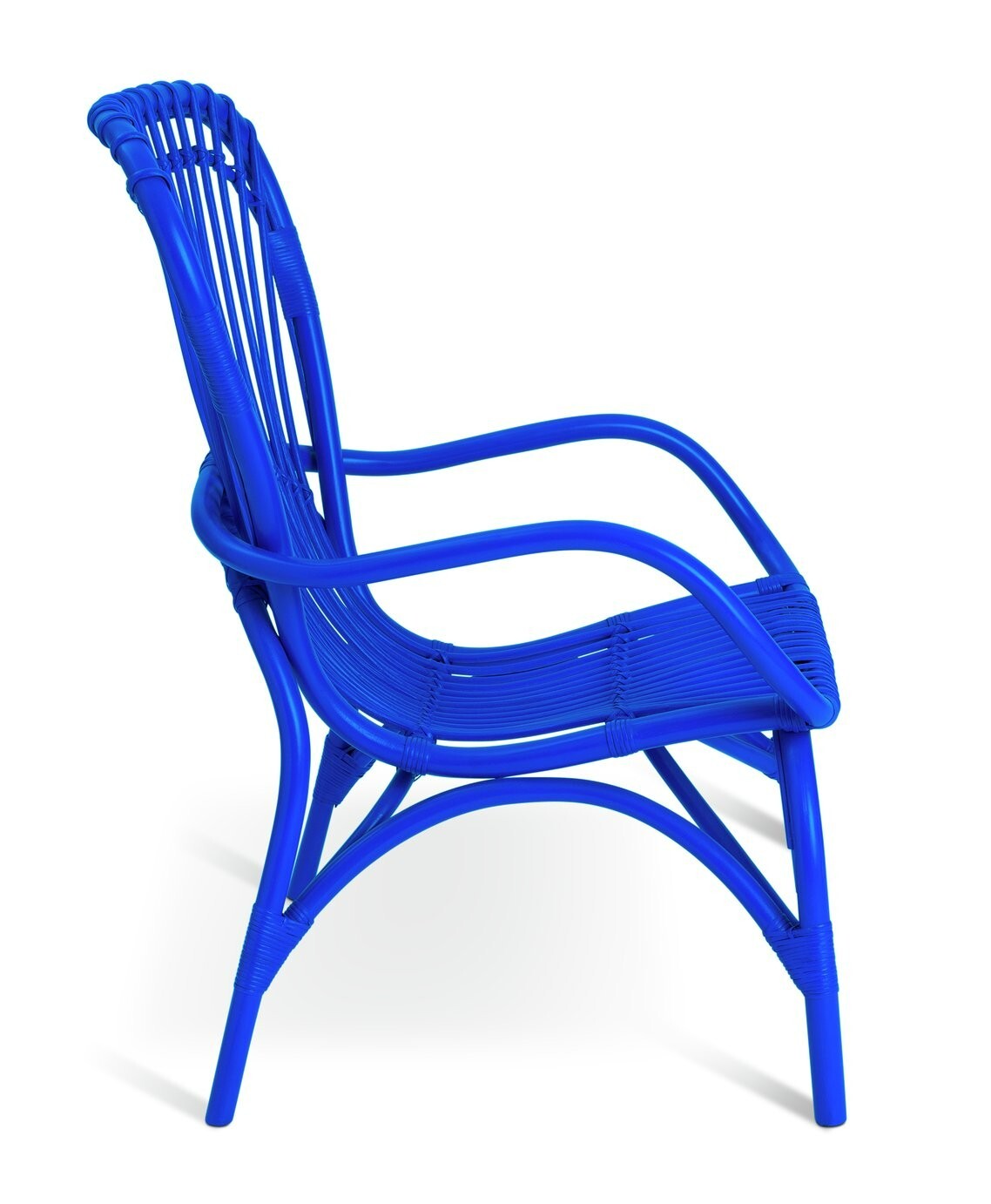 60 Wyatt Rattan Chair - Blue