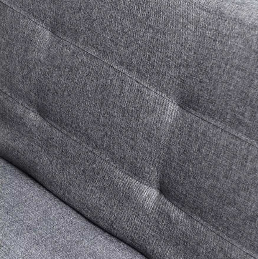 Home Duo Fabric 2 Seater Clic Clac Sofa Bed - Charcoal | Living Room Furniture