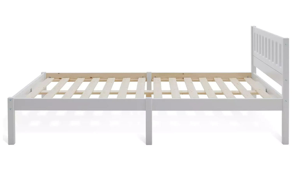 Ronnie Small Double Bed Frame - White