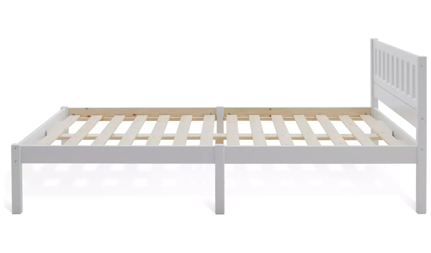 Ronnie Small Double Bed Frame - White