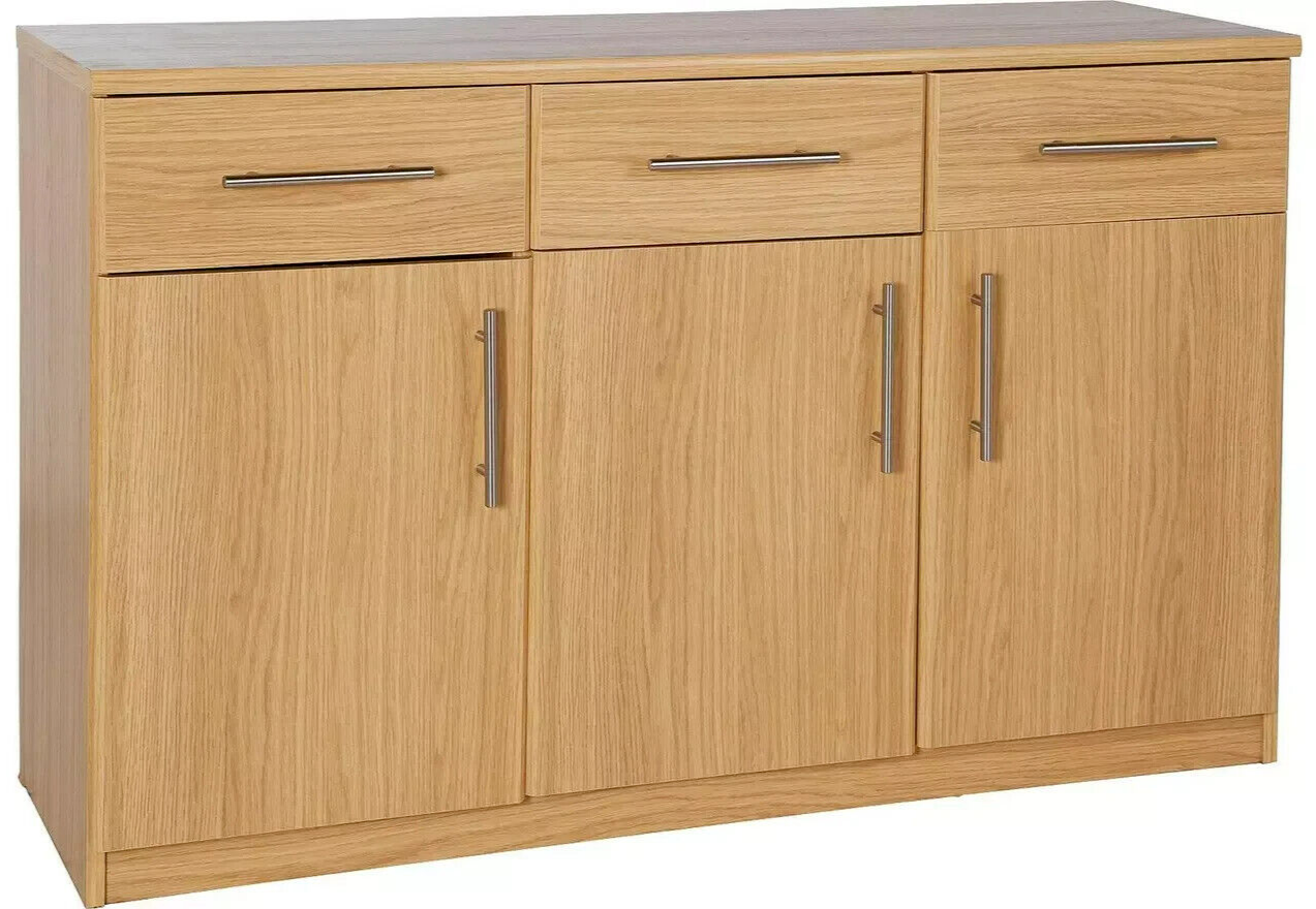 Anderson 3 Dr and 3 Drawer Sideboard - Oak Effect