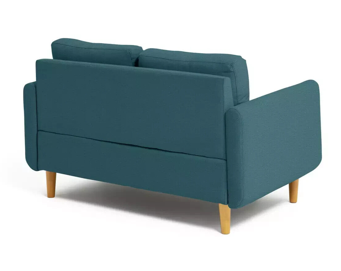 Habitat Remi Fabric 2 Seater Chaise Sofa in a box - Teal