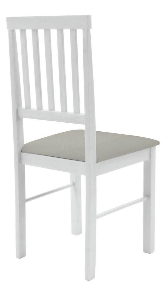 Home Kendal Solid Wood Dining Table & 4 White Chairs | Dining Set for Kitchen