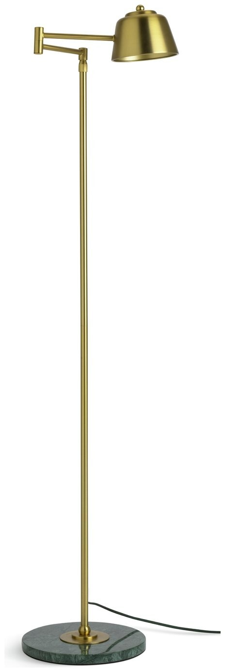 Habitat x Morris & Co. Library Swing Arm Brass Floor Lamp