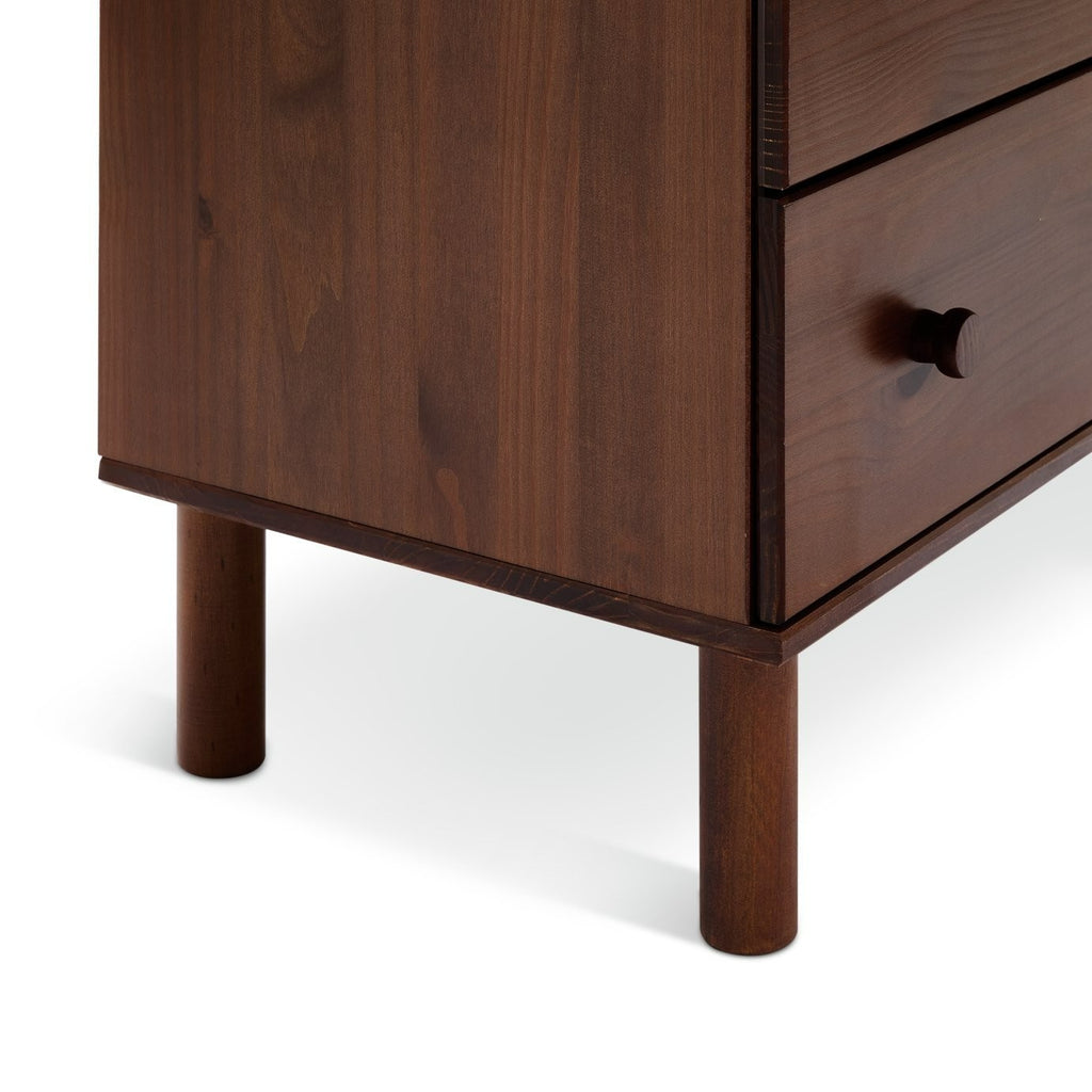 Akio 3 Drawer Chest - Walnut | Compact drawer chest