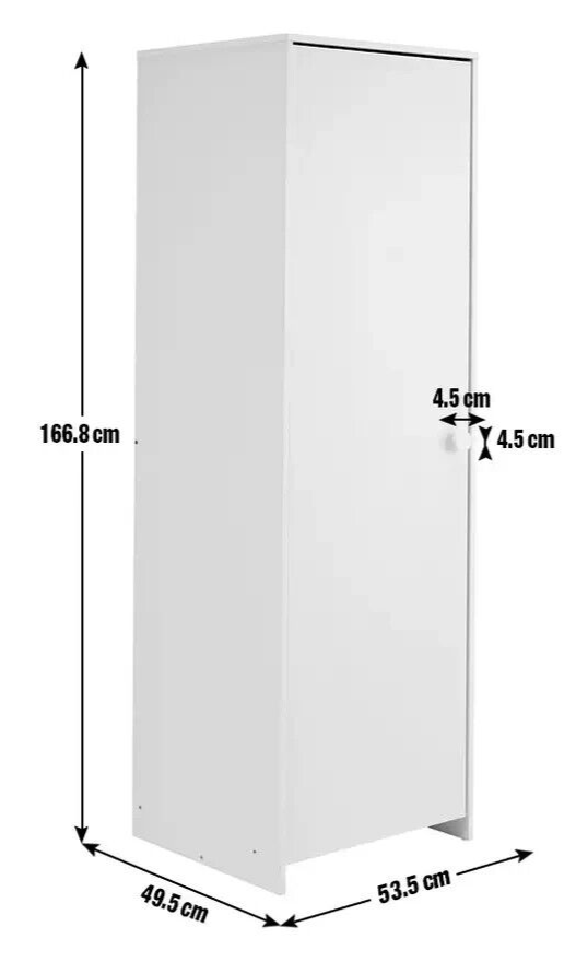 Habitat Kids Juno 1 Door Wardrobe - White ( B Grade 56019 - 56021 )
