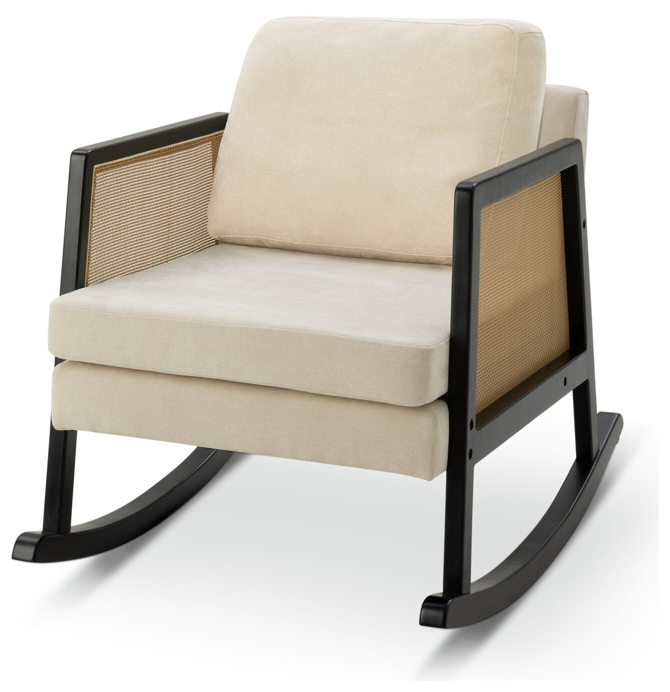 Habitat Rattan Rocking Chair - Cream