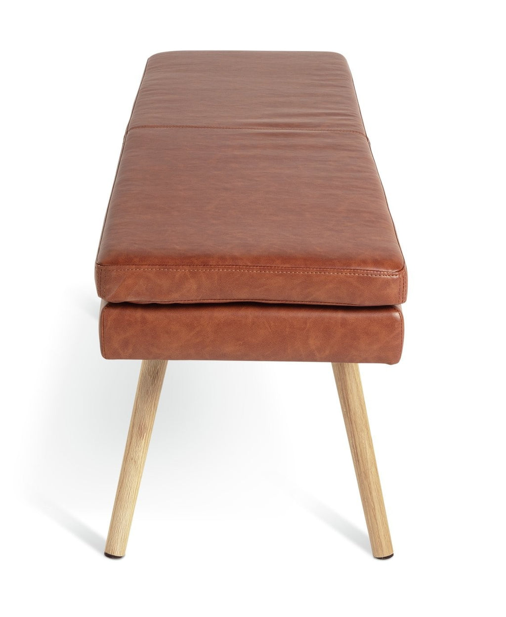 Lex Faux Leather Dining Bench - Tan ( B Grade )