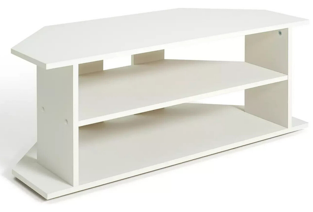 Corner TV Unit - White
