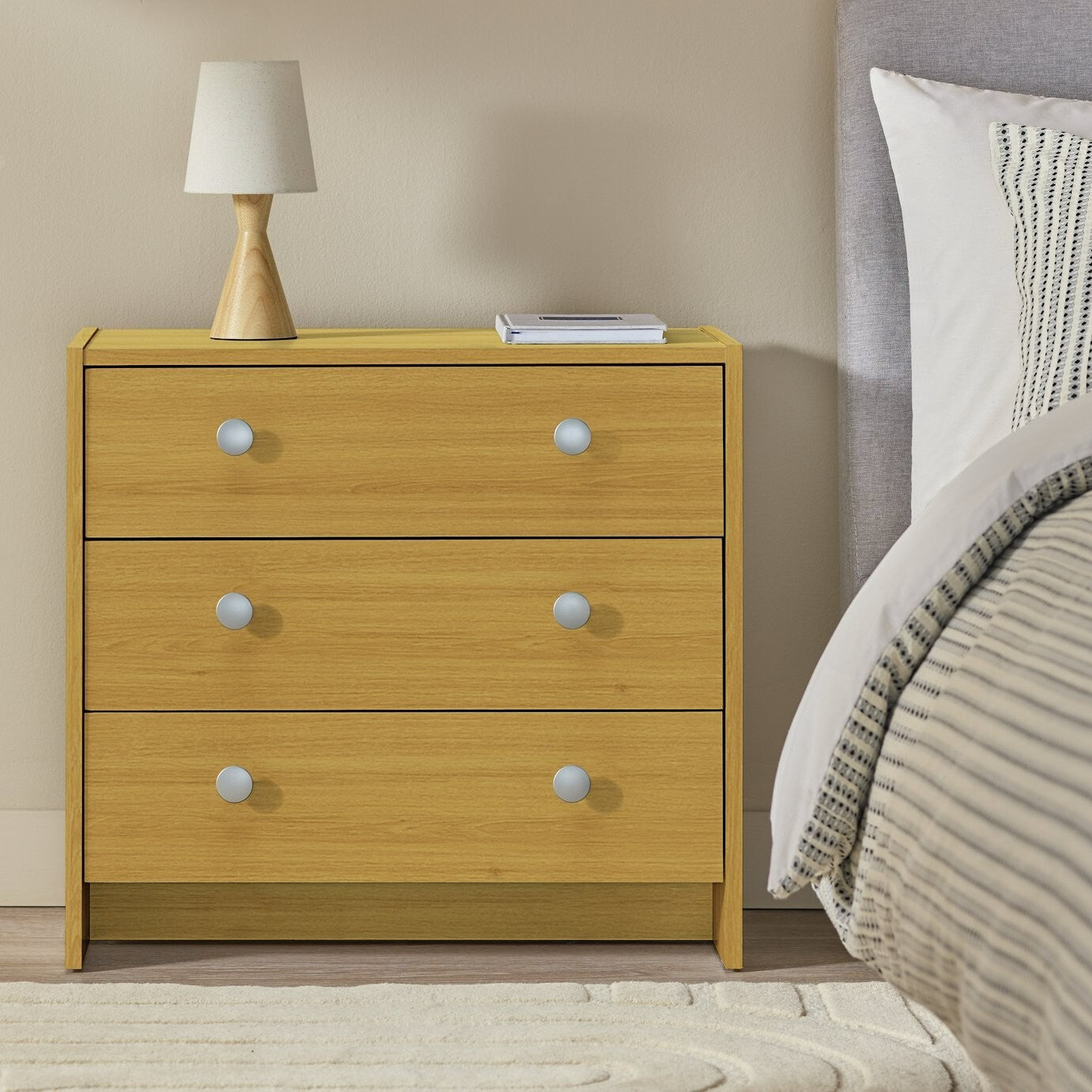 Seville 2 Piece 1 Door Wardrobe Set - Oak
