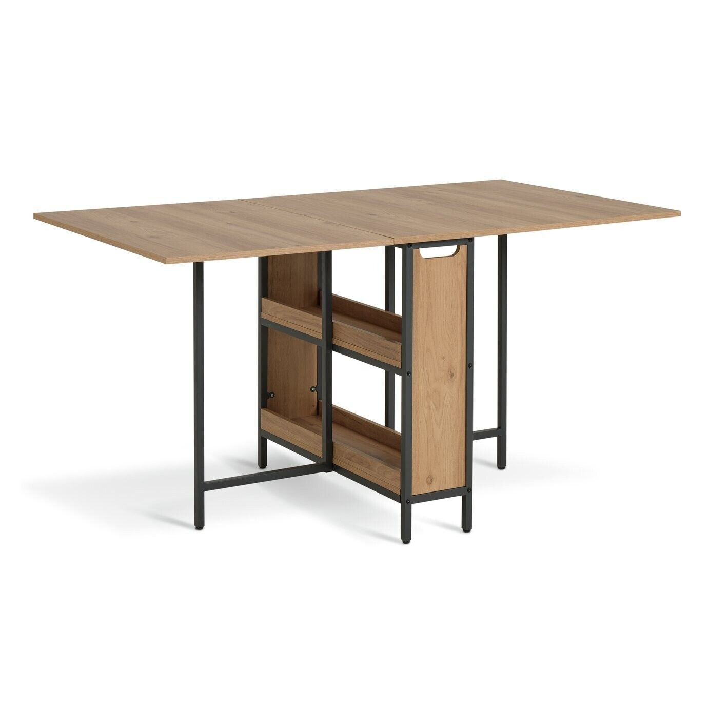 Loft Living Folding 4-6 Seater Dining Table - Oak ( B Grade 57942 )