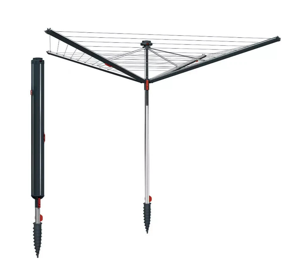 Vileda 50m Sun-Rise Outdoor Clothes Airer ( B Grade 21303 )