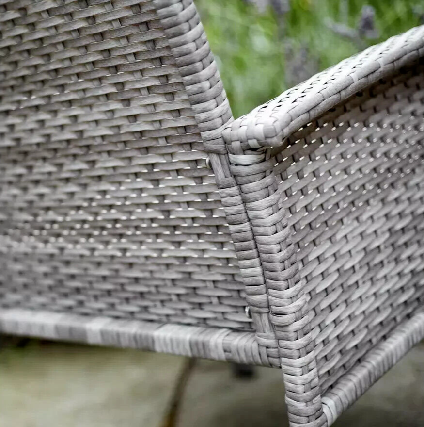 Home Lucia 4 Seater Rattan Effect Garden Sofa Set | Outdoor Patio Furniture