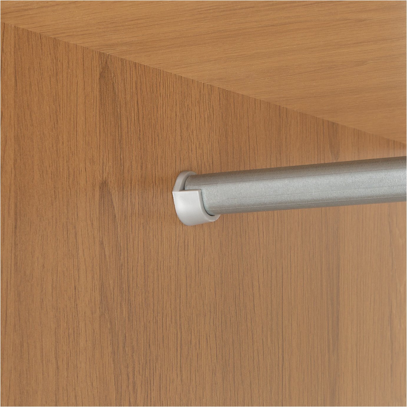 Home Seville 2 Door Wardrobe Oak Effect | Clothes Storage Cabinet for Bedroom