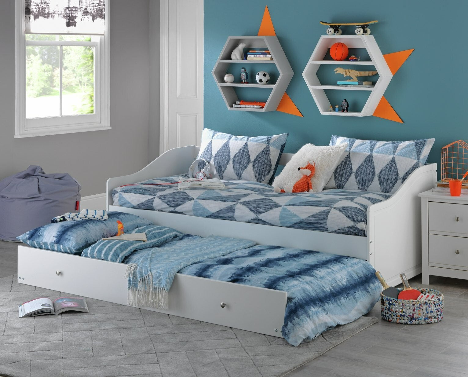 Brooklyn Day Bed with Trundle - White