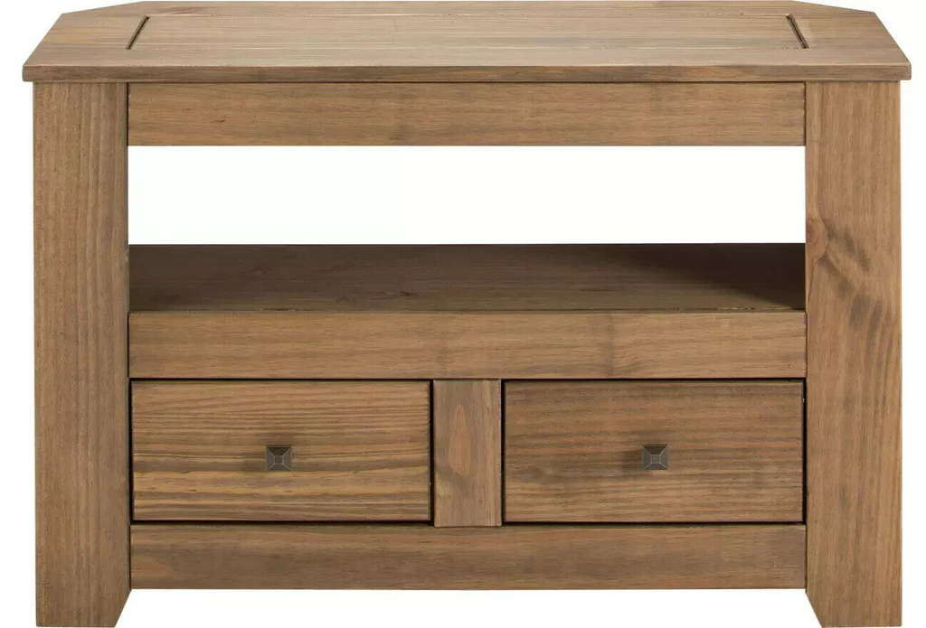 Amersham 2 Drawer TV Unit - Dark Pine