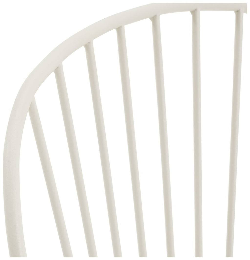 Habitat Elara 2 Seater Metal Garden Bistro Set - White | Outdoor Table Chair Set
