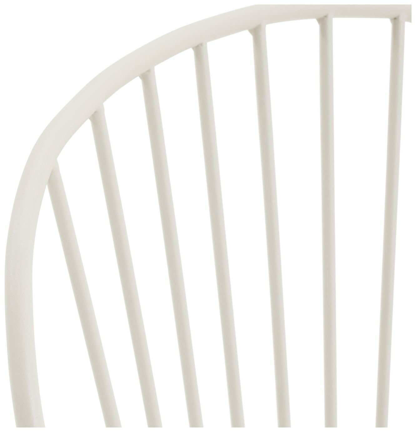 Habitat Elara 2 Seater Metal Garden Bistro Set - White | Outdoor Table Chair Set