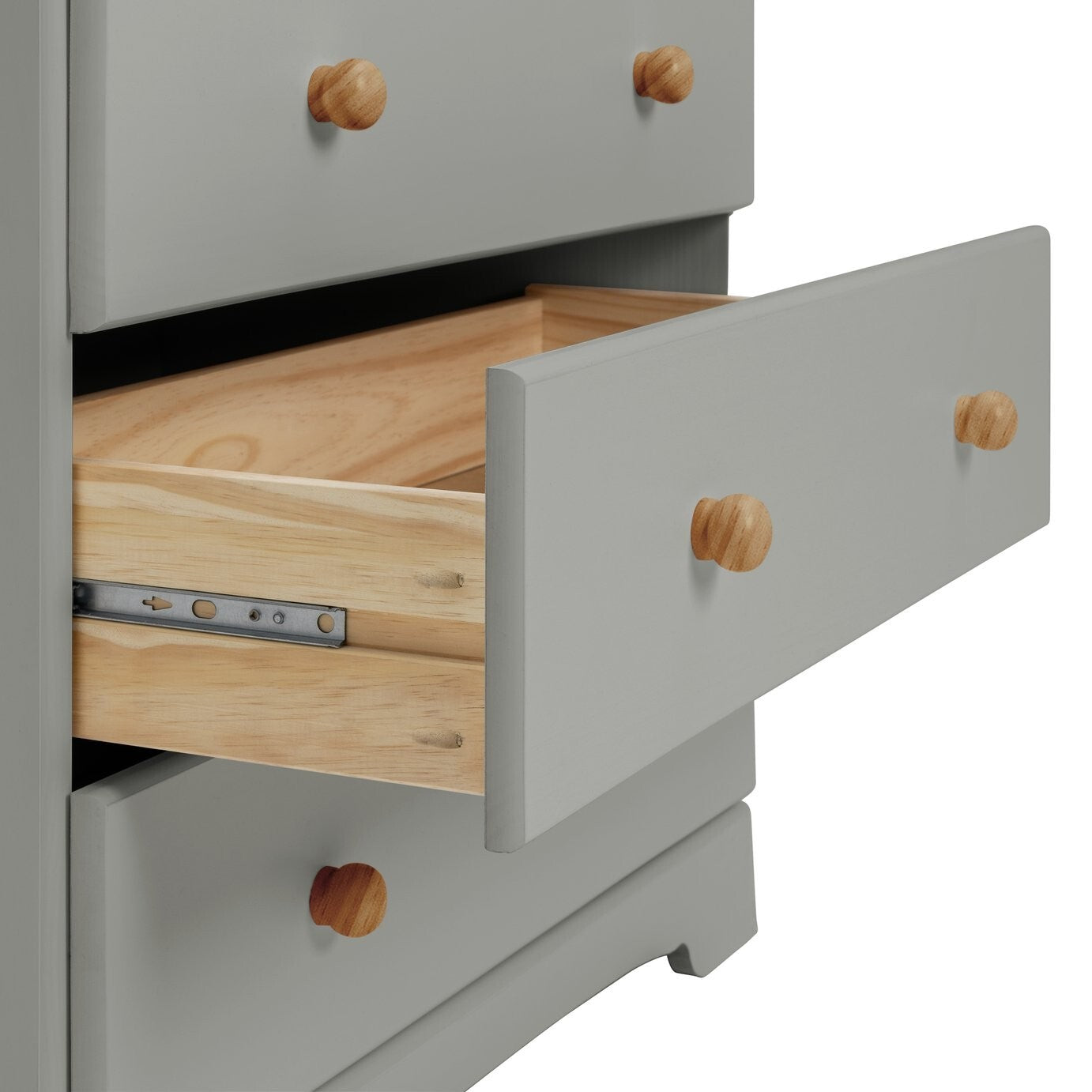 Nordic 2 Door 3 Drawer Wardrobe - Grey ( B Grade 32631 - 32632 )