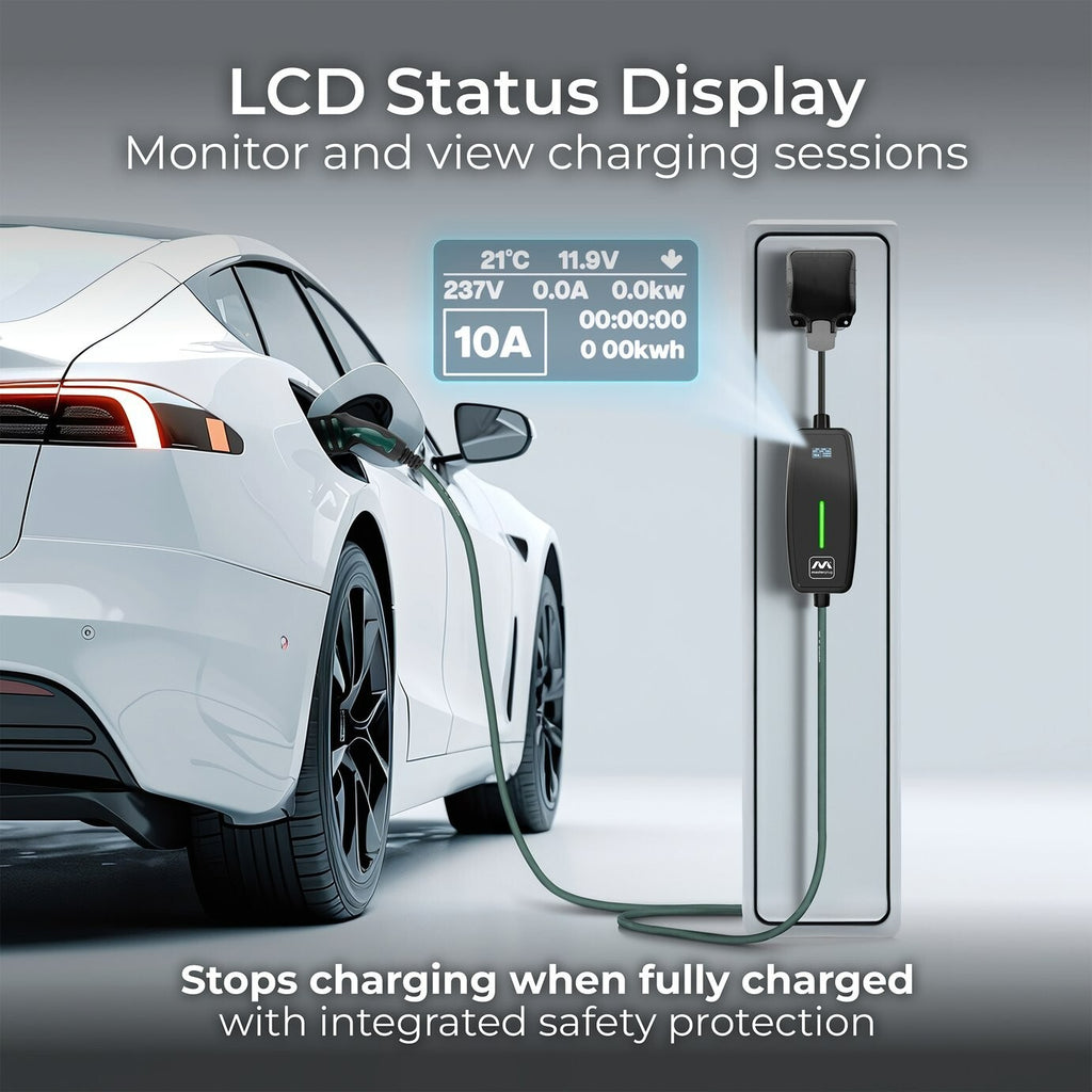 Masterplug 10m Mode 2 EV Charging Cable with 13A 3-Pin Plug