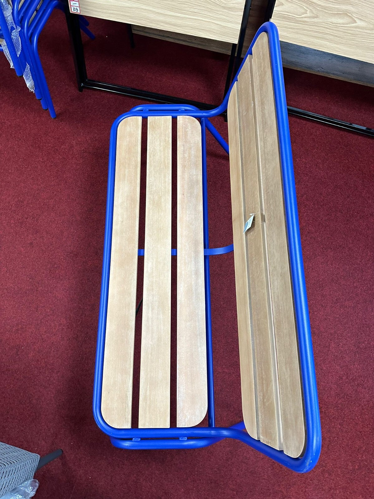 Habitat 2 Seater Wooden Garden Bench - Blue