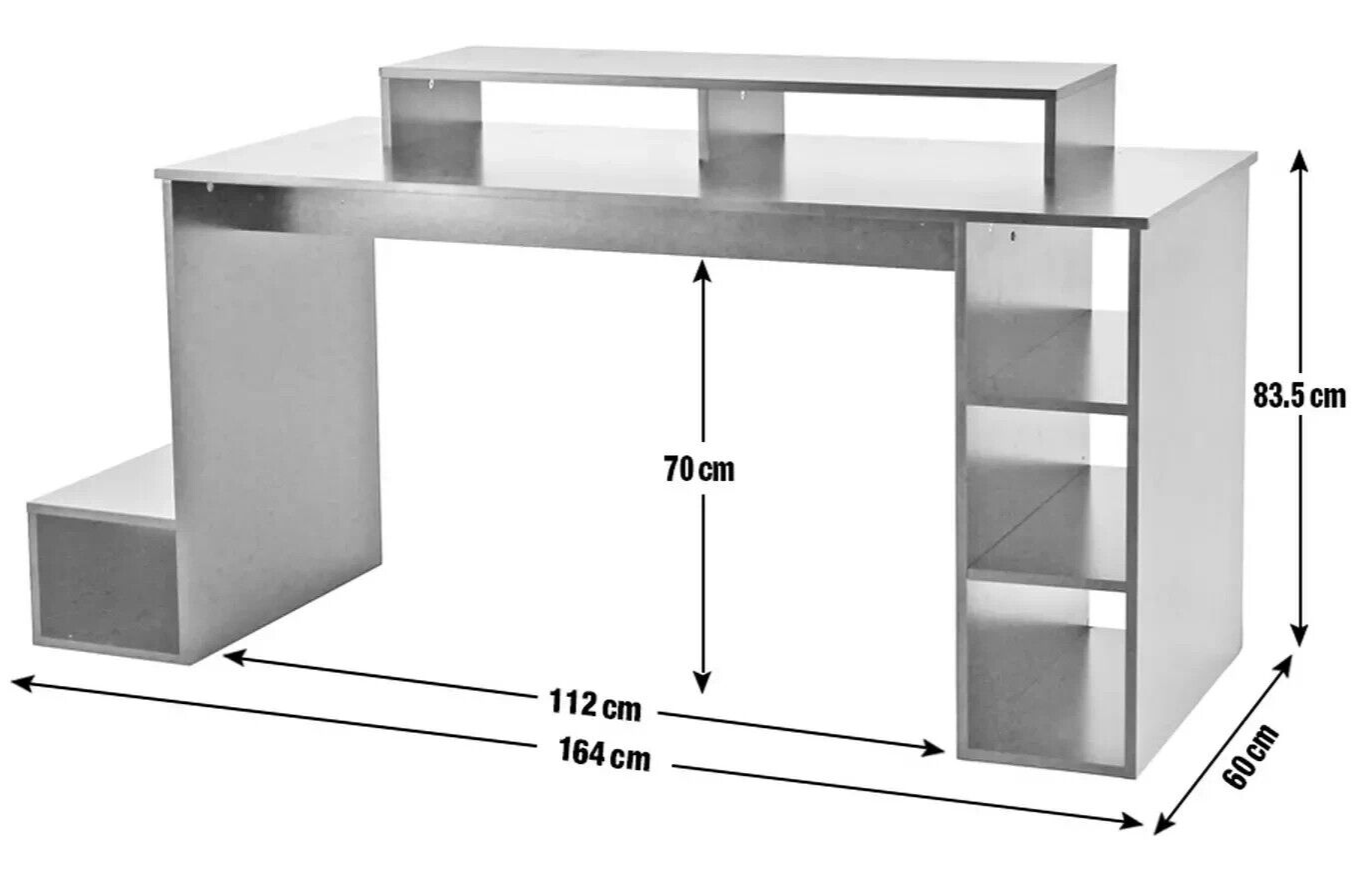 Gaming Desk - White ( B Grade 35339 - 35340 )