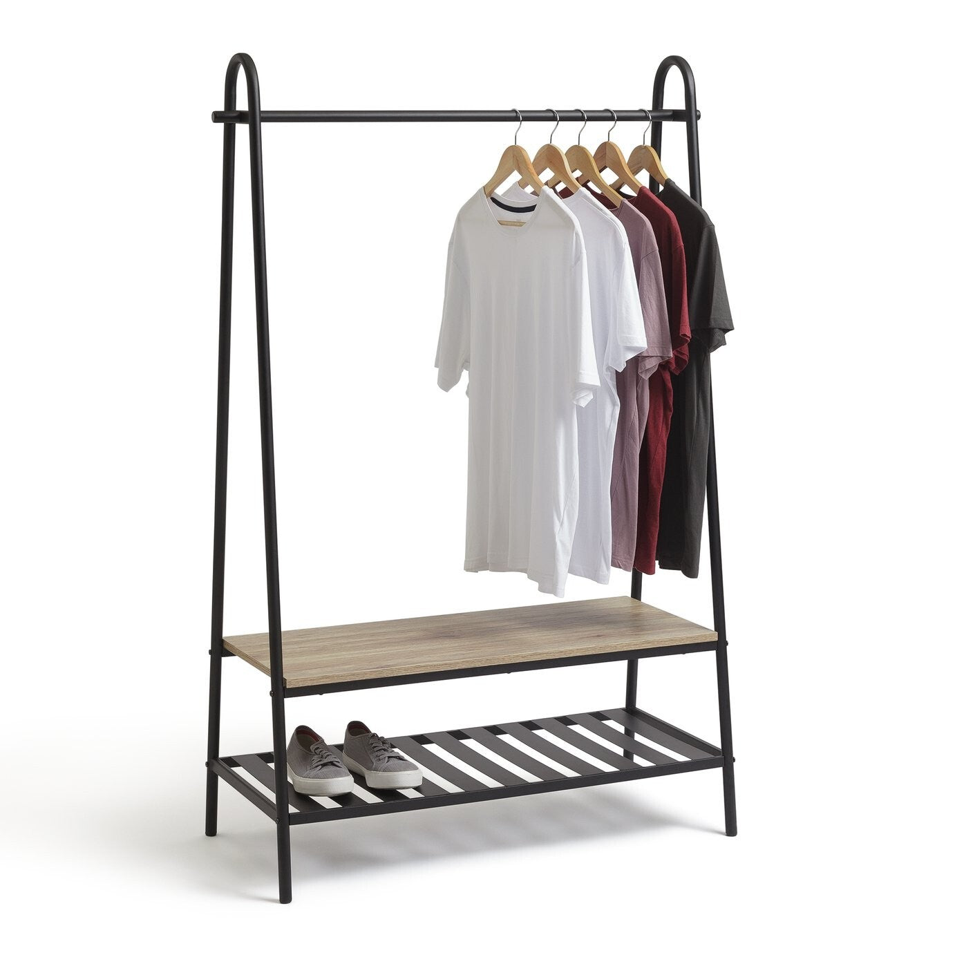 Habitat Turner Clothes Rail with Shoe Rack - Black